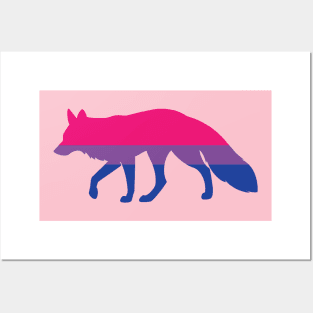 Pride Animals- Bisexual Fox Posters and Art